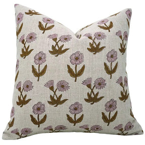 Handcrafted Block Print Boho Thick Linen Pillow Cover- Kirti