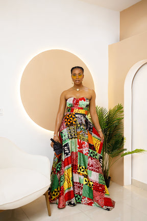 Nwaokpu Strapless Dress