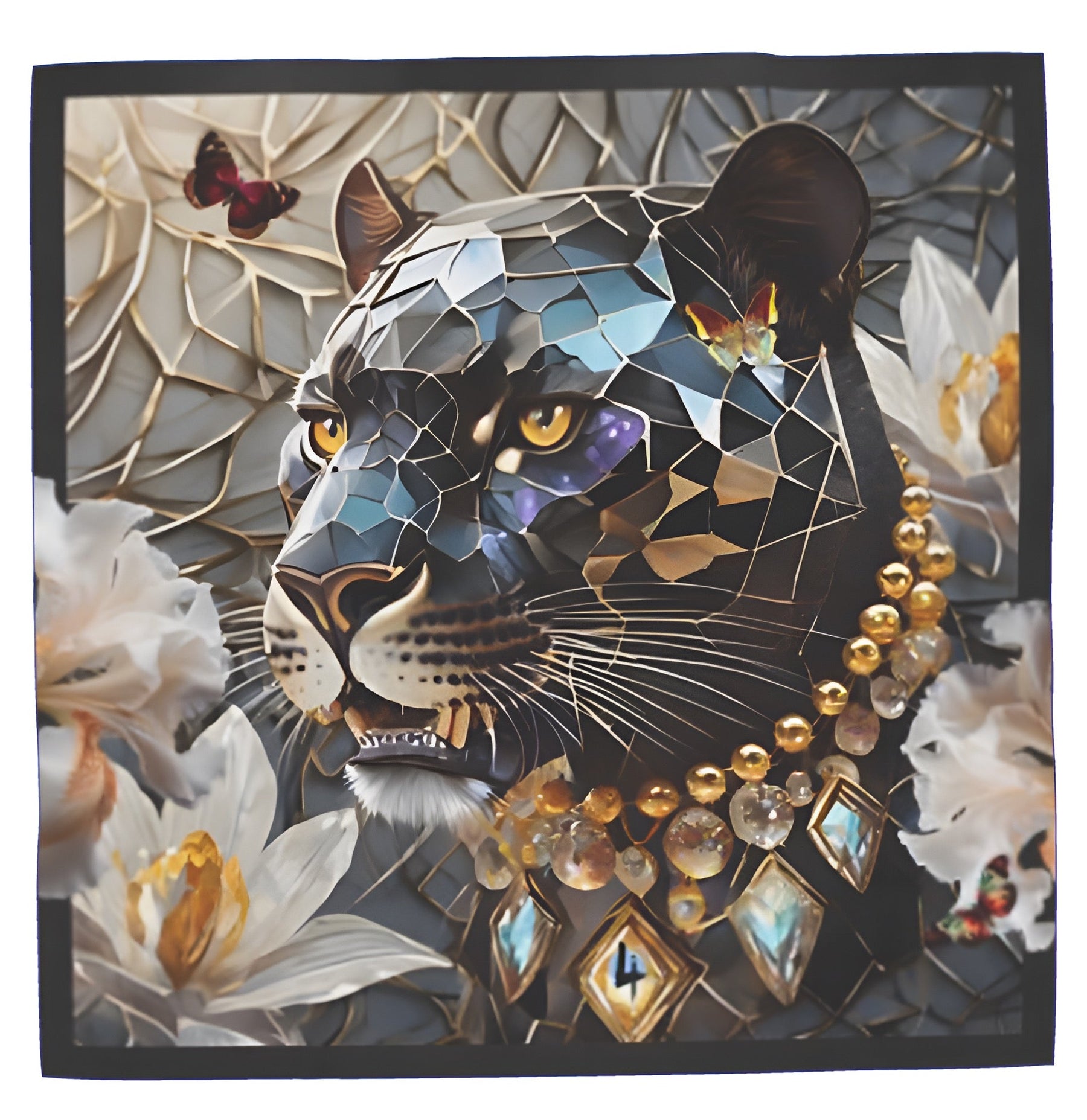Dusk's Crystal Guardian Extra Large Silk Scarf