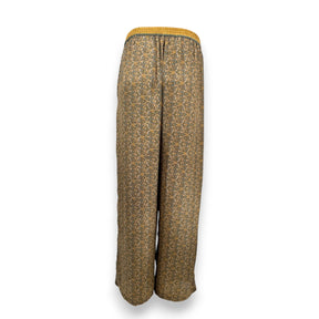 Paisley Motif Pant with Stripe - Mustard