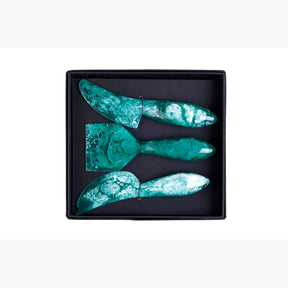 Resin Cheese Knife, Green (Set of 3)- 6 Inches