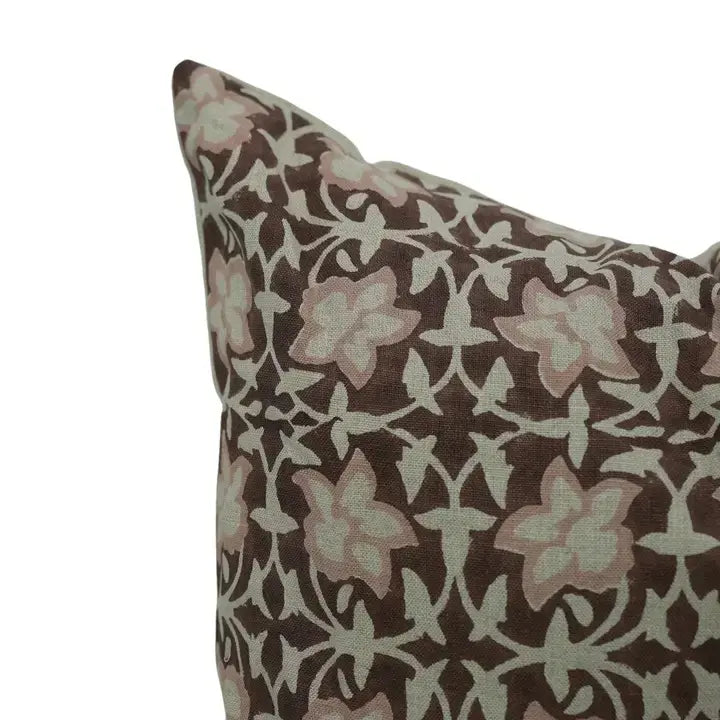 Unique Hand Block Print Home Decor Boho Pure Linen Pillow Cover- Chudamani