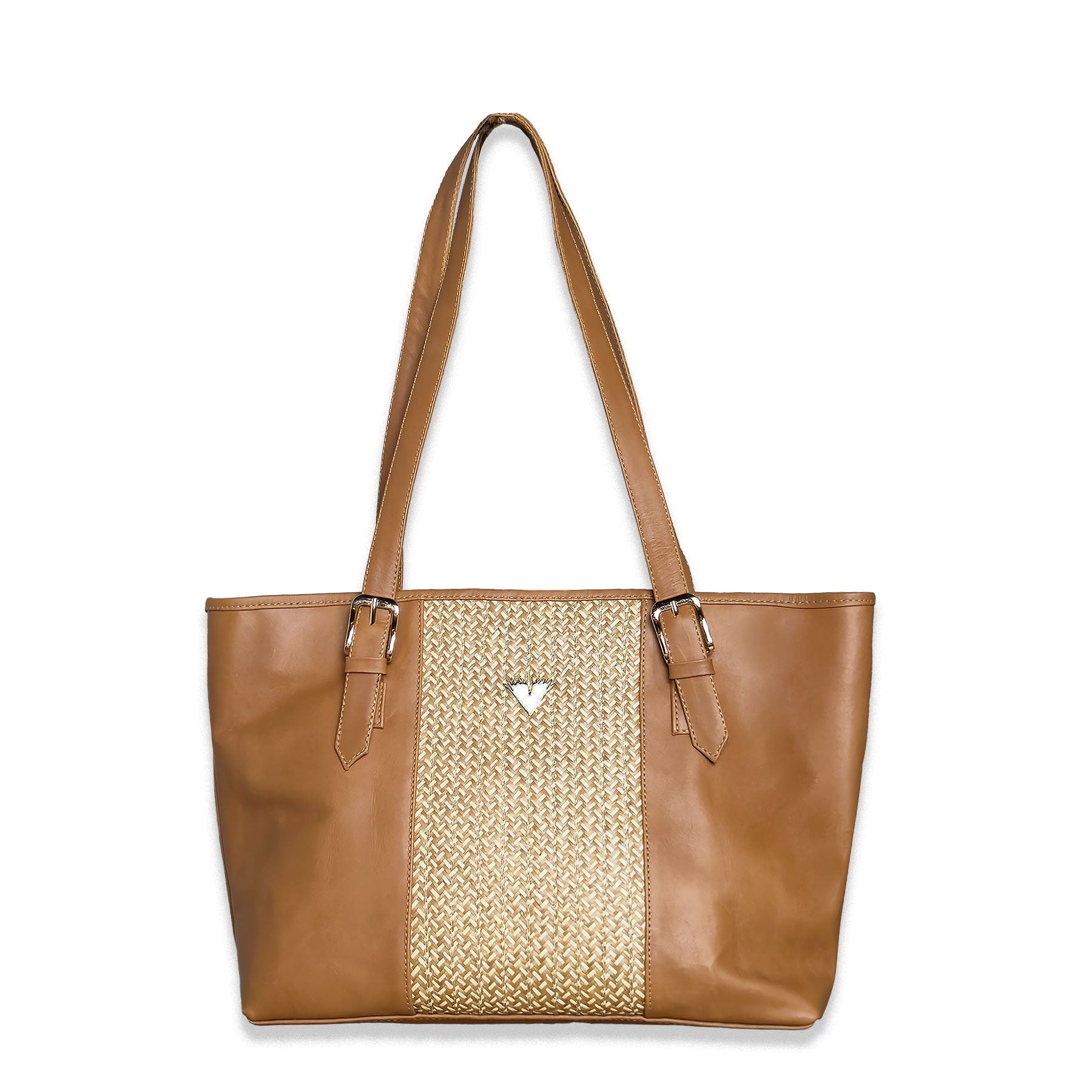 Brown Leather Victoria Tote Bag