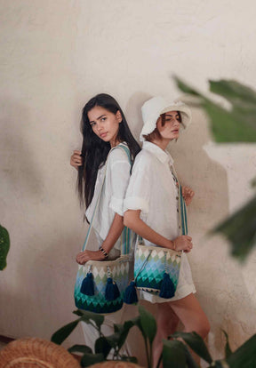 Peacock Wayuu Bag (Medium)