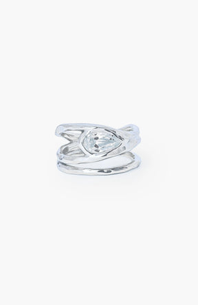 Solace Tear Statement Ring