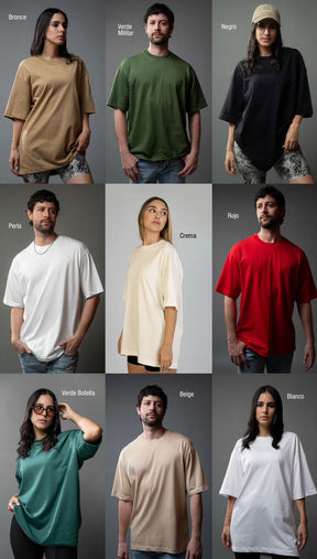 12 Item Pack Oversize T-shirt