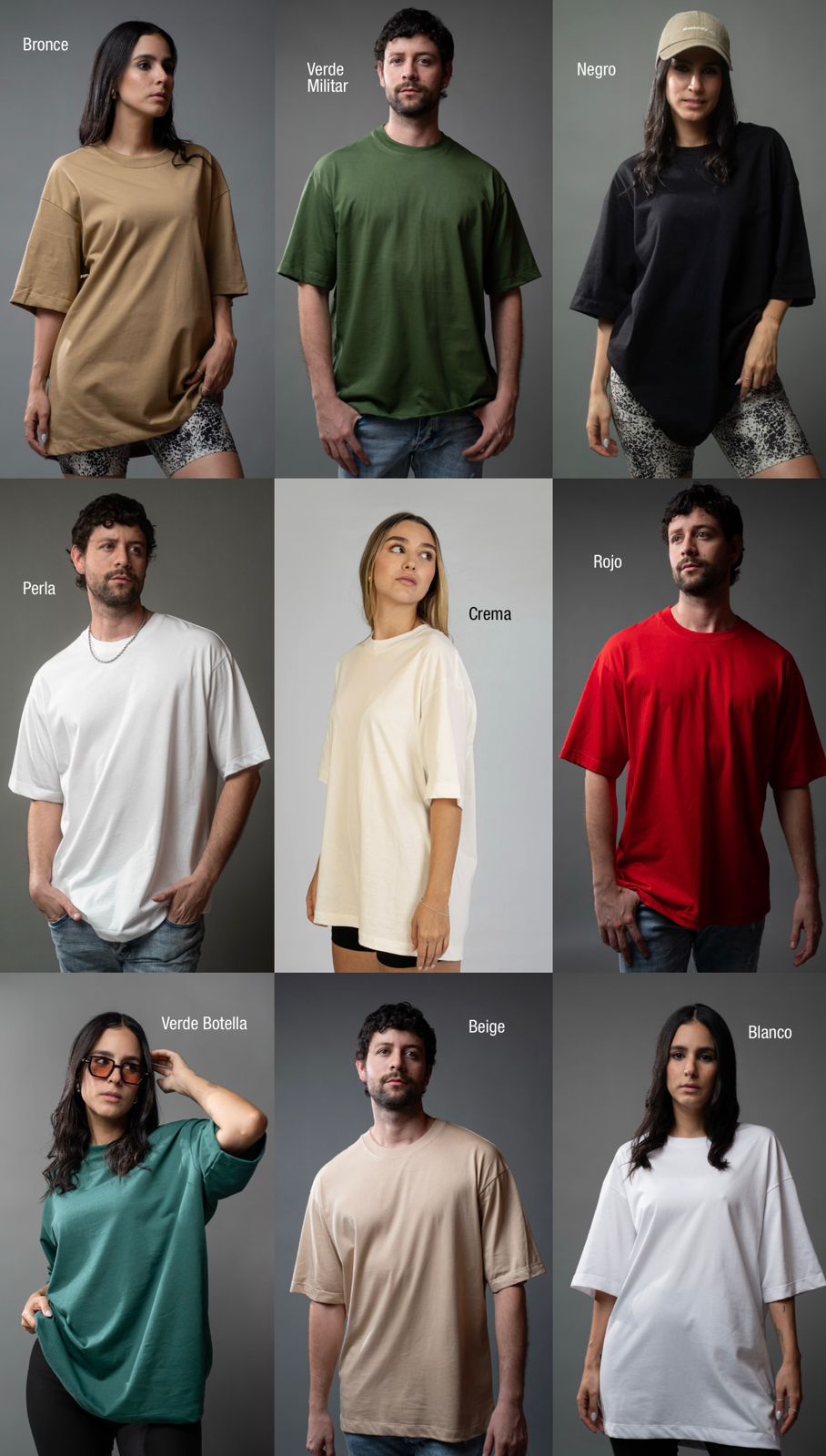 12 Item Pack Oversize T-shirt