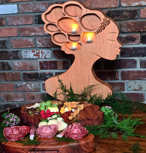 The Crown & Serve Charcuterie Board [Mahogany]