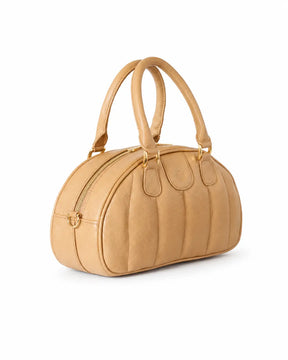 Ameline Sculptural Italian Leather Top Handle