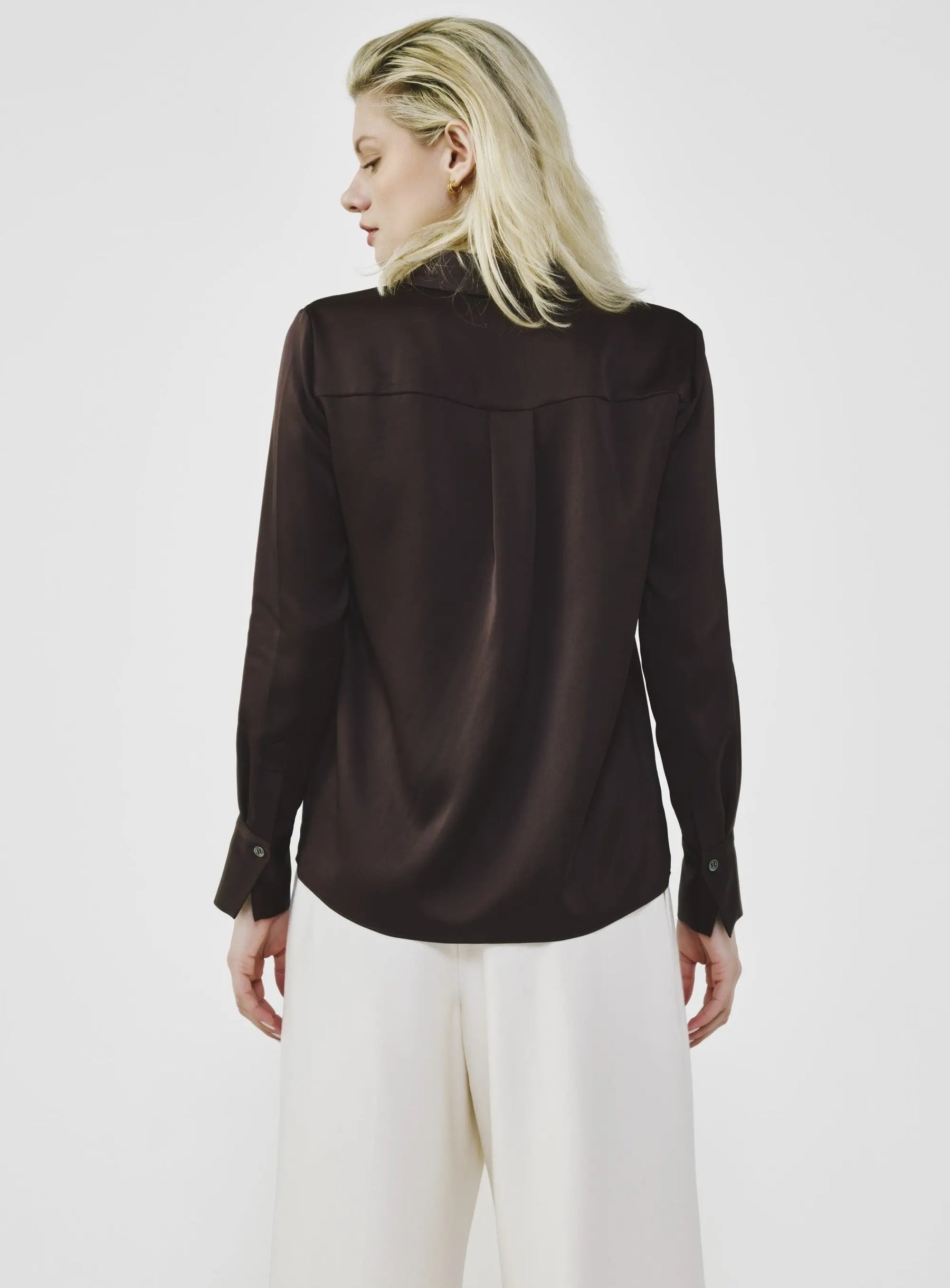 Essential Open-Collar Blouse