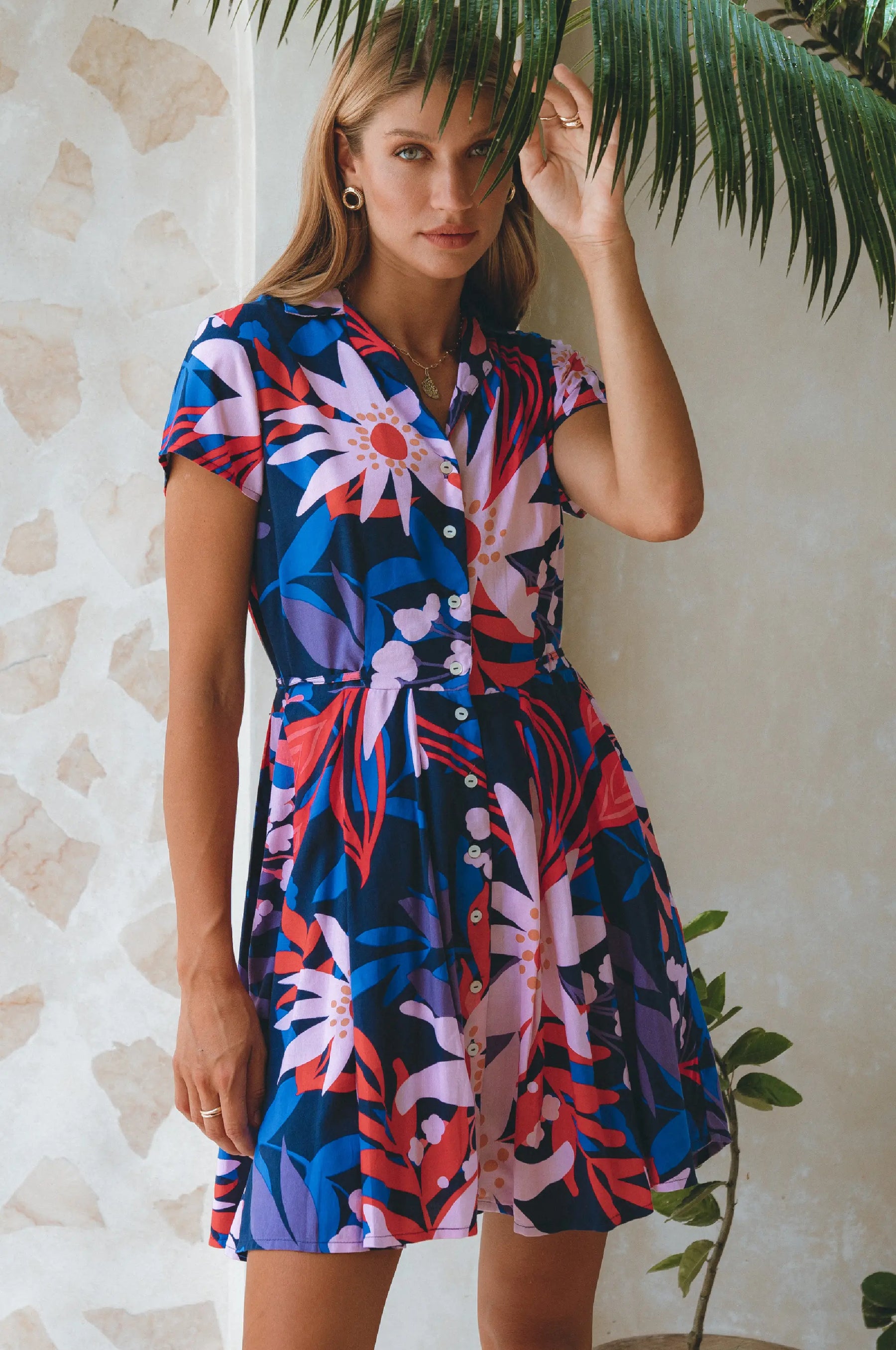 Agnes Shirt Dress - Tahiti