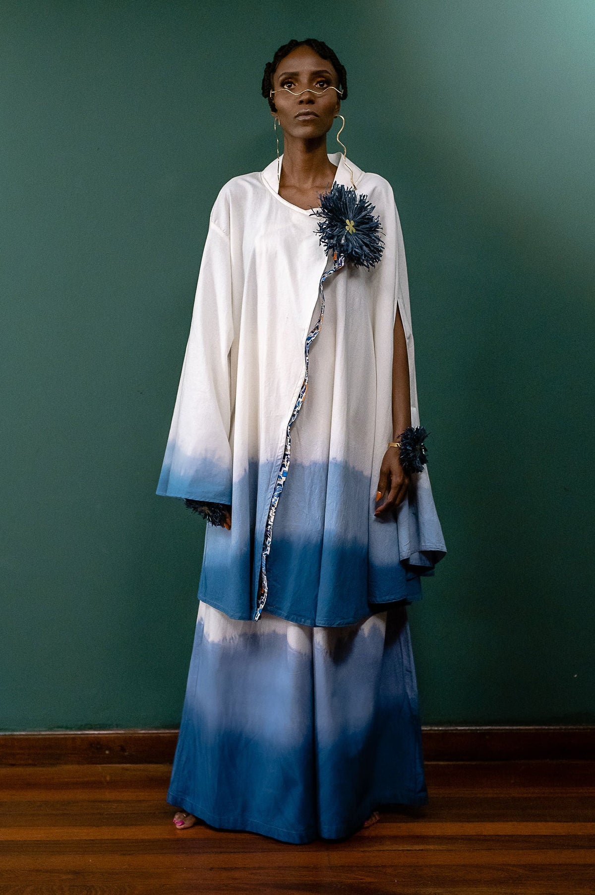 Water Draped Kimono Set
