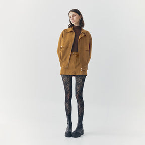 REMI SUEDE JACKET AND SKORT SET