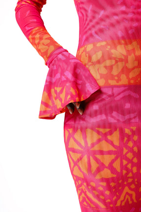 ANU PINK MERMAID MAXI DRESS