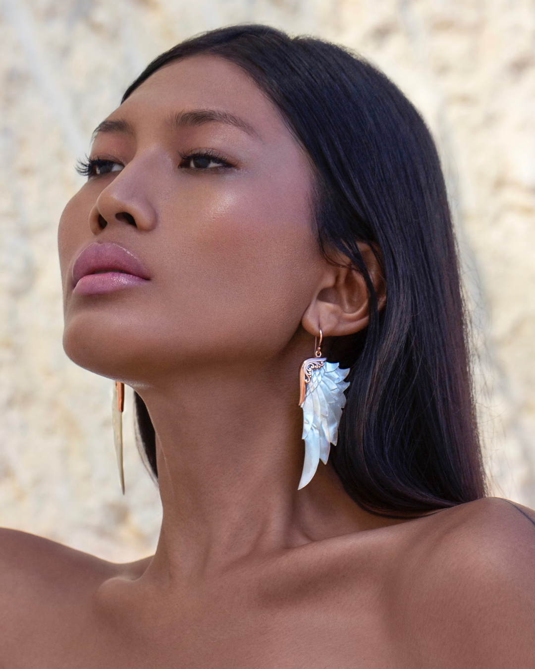 Purist Earrings (Large, Rose gold)