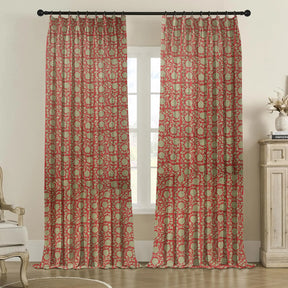 Interior Décor Thick Linen Pleated Curtain - 6 Kamal