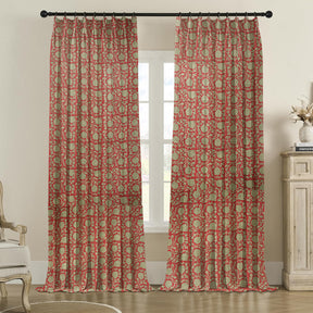 Interior Décor Thick Linen Pleated Curtain - 6 Kamal
