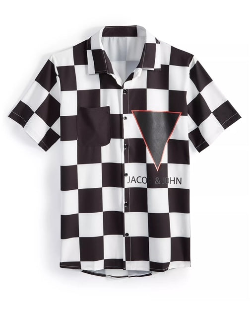 Black Checkered Shirt