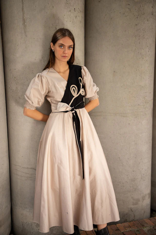 Gretel Capital Dress – Khaki