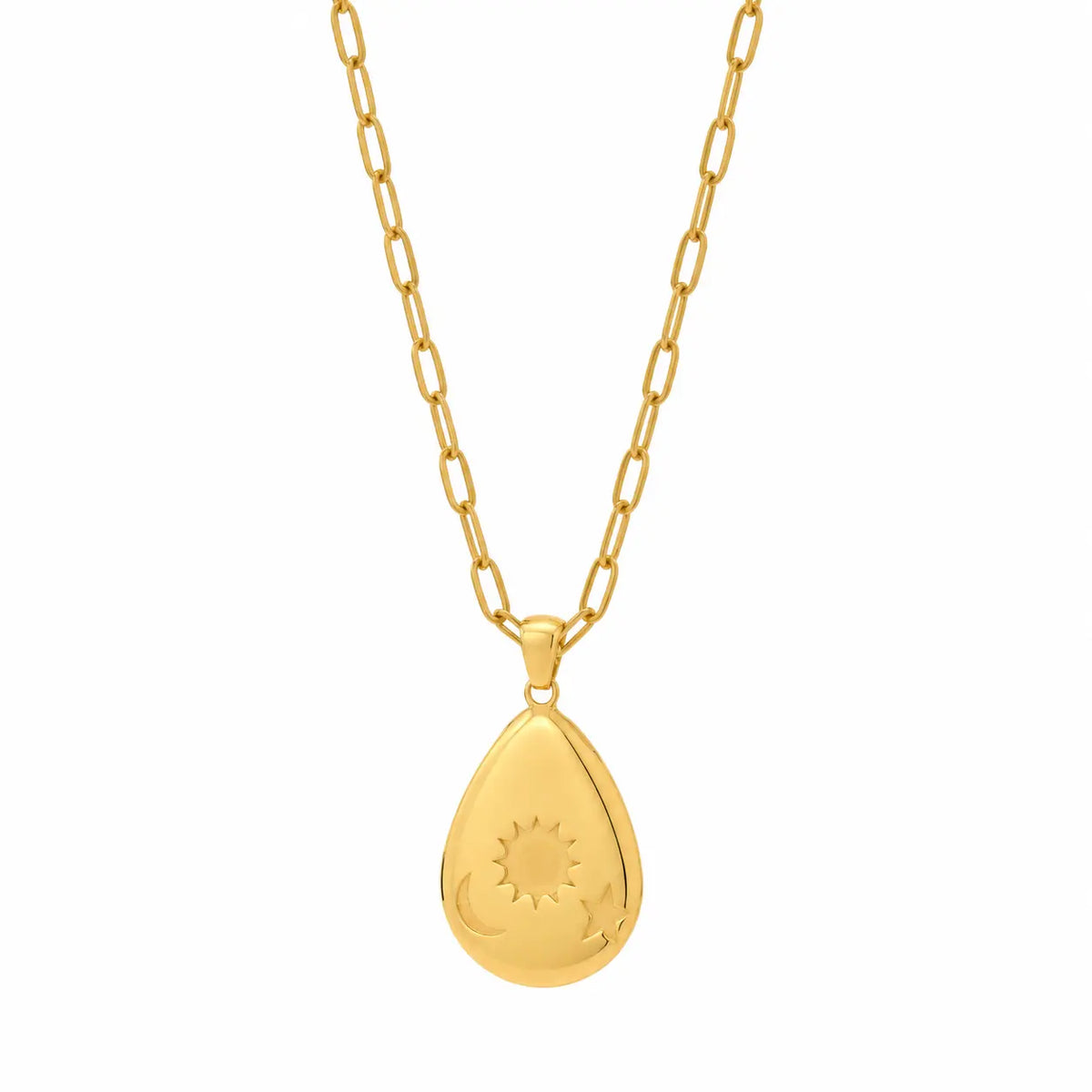 Lunara 18k Gold Vermeil Sun Moon Star Necklace