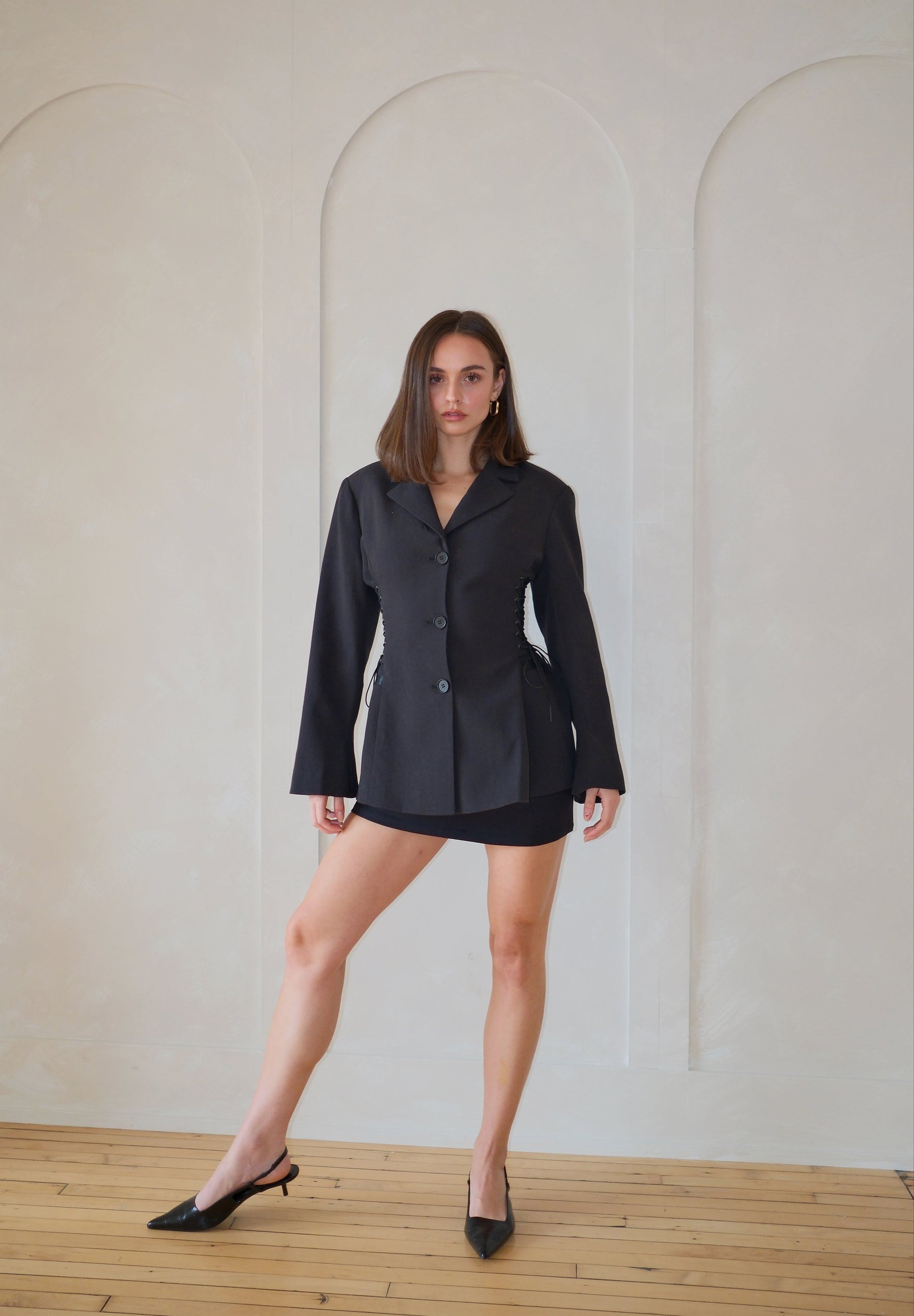 Delina Blazer in Black