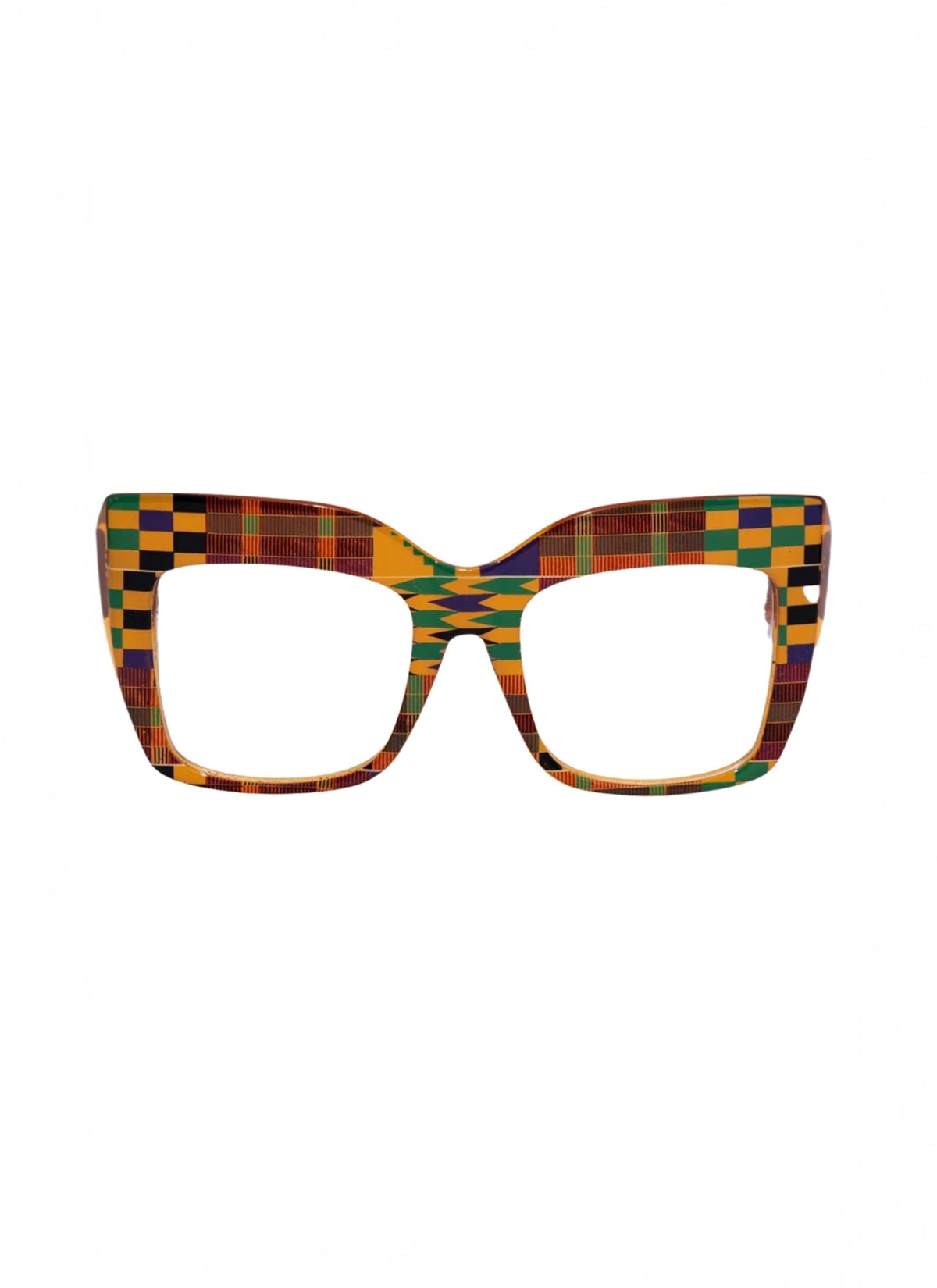 KA kente oversized cateye eyeglasses