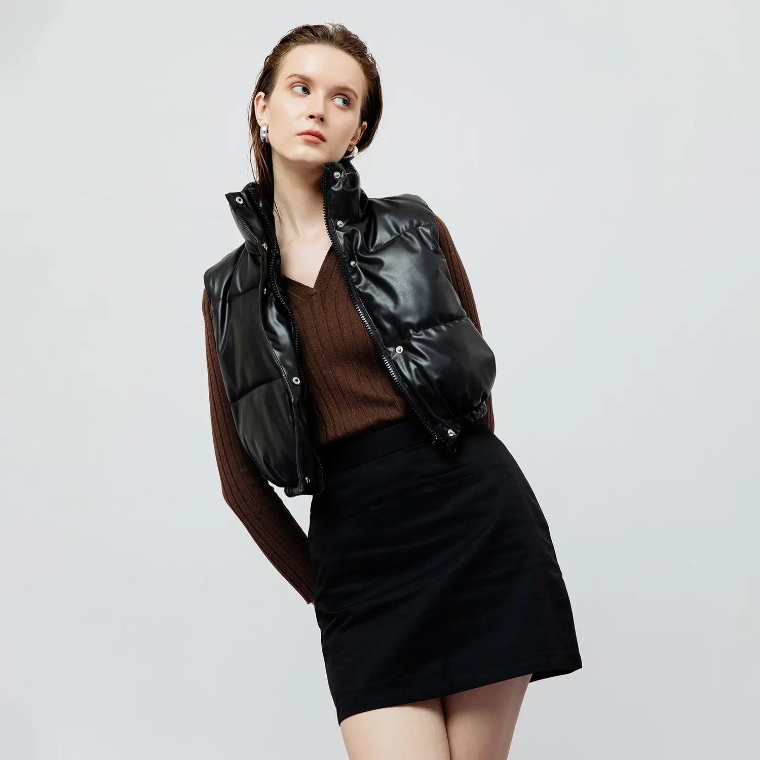 Riley Quilted Leather Vest