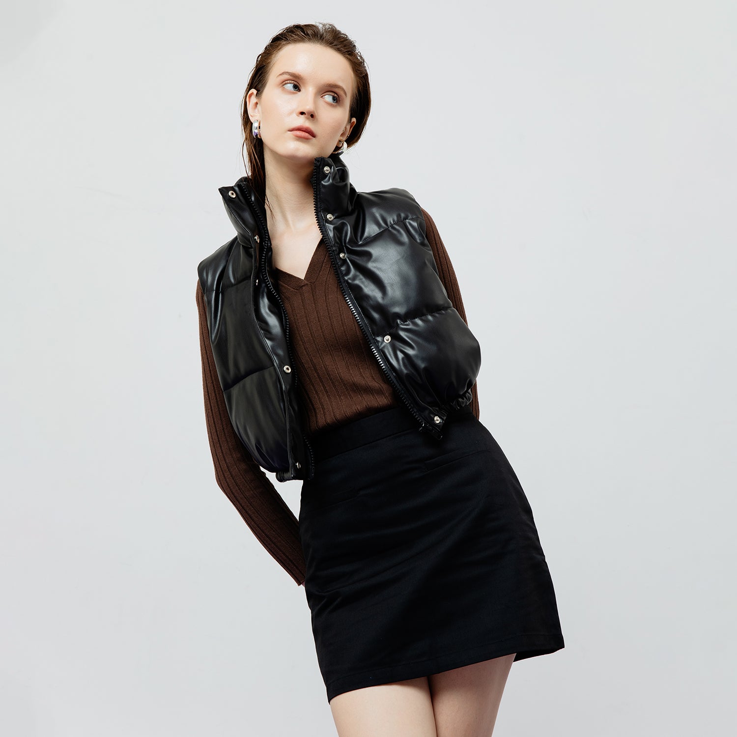 Riley Quilted Leather Vest