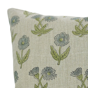 Designer Block Print Handmade Thick Linen Pillow Cover-Kirti