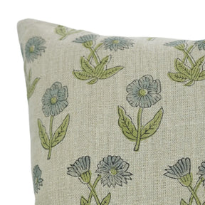 Designer Block Print Handmade Thick Linen Pillow Cover-Kirti