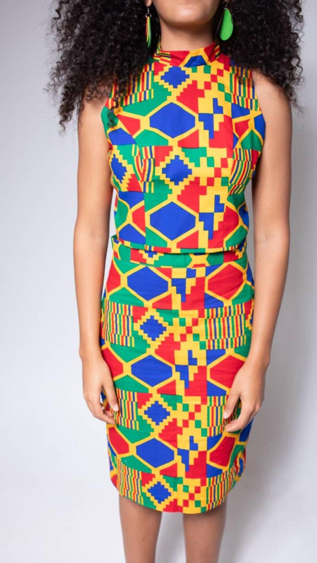 Ogiri Crop Top and Skirt Set