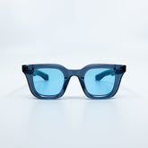 Zid Sunglasses with Onyx Frame & Light Blue Lens