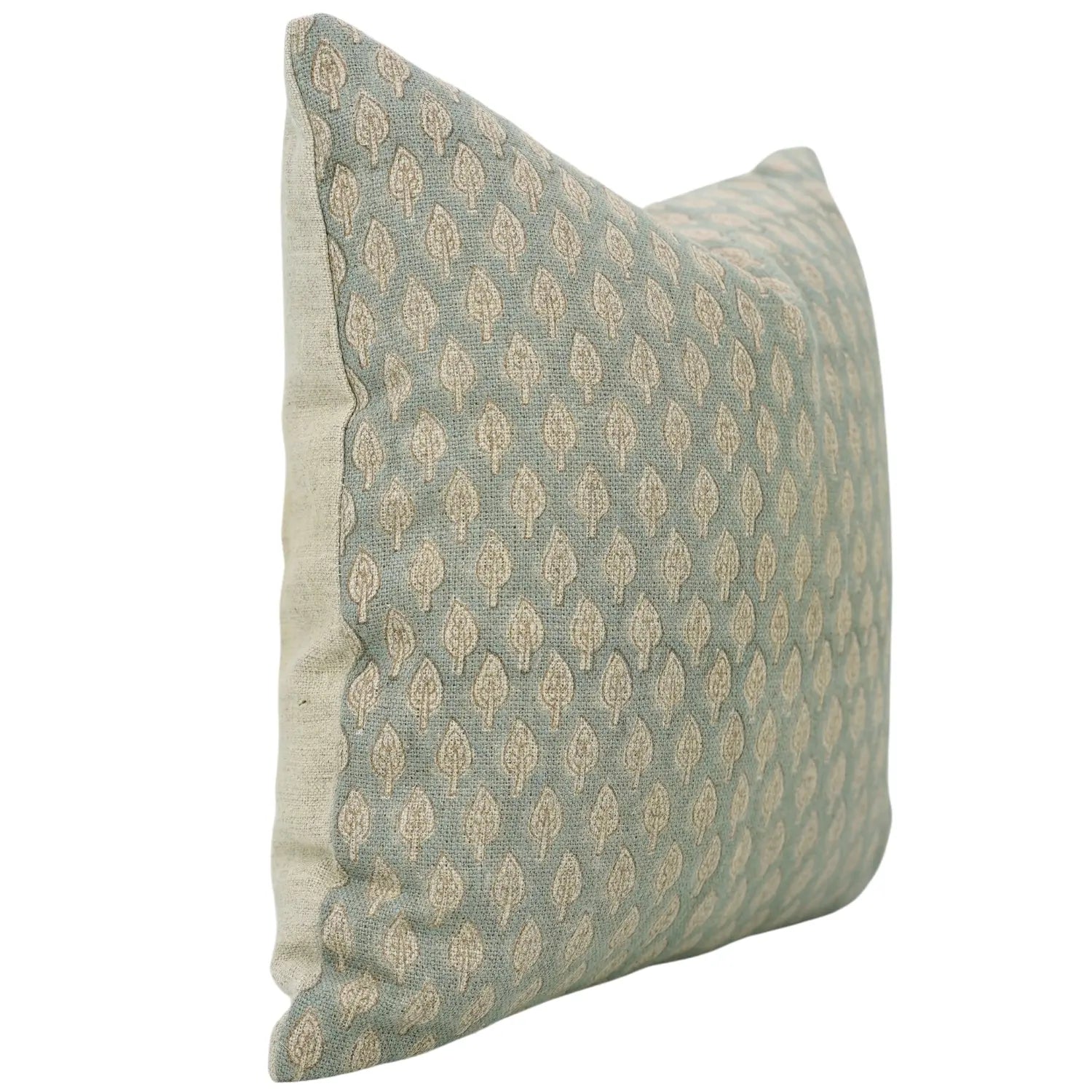 Boho Block Print Thick Linen Pillow Cover- Khushbu