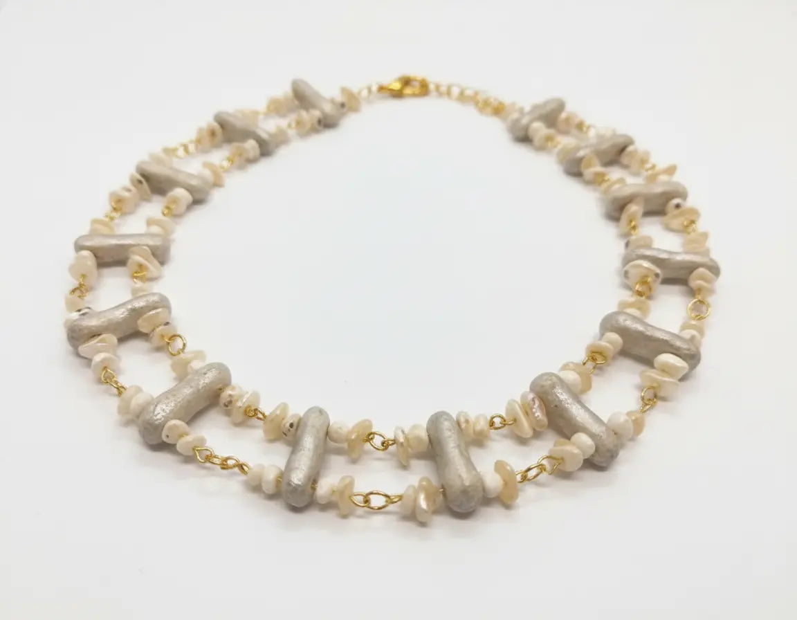 Sicilia Ceramic & Semi-precious Choker