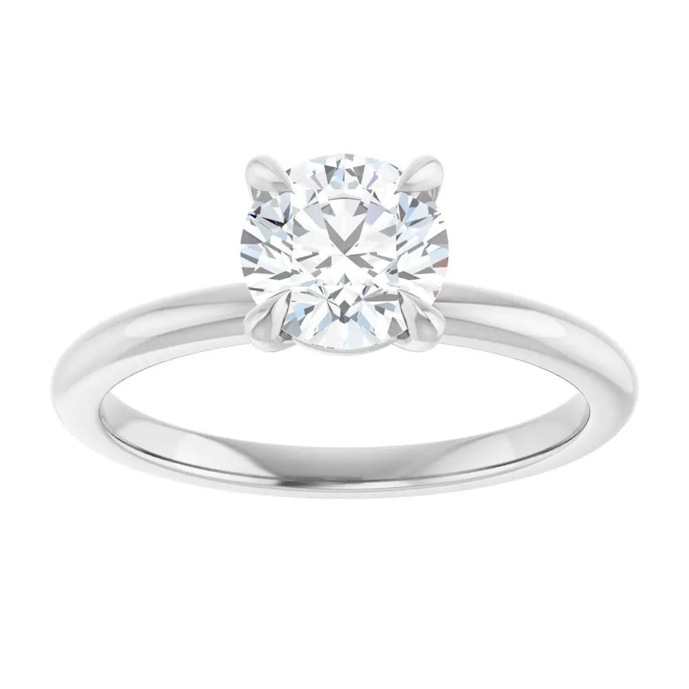 1 CT Lab-Grown Round Diamond Solitaire Ring in 14K Gold
