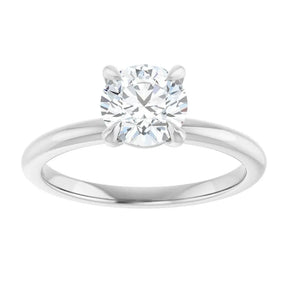 1 CT Lab-Grown Round Diamond Solitaire Ring in 14K Gold
