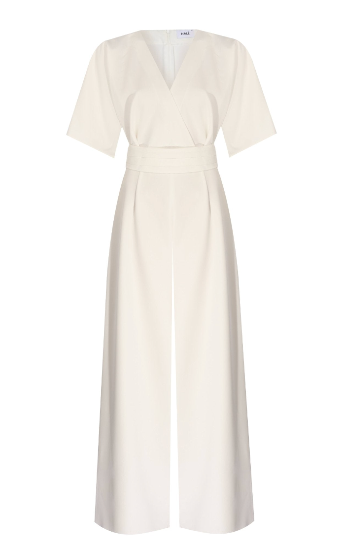 Envelope V-Neck Wide Leg Jumpsuit