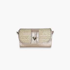 Gold Clutch leather Zen Bag