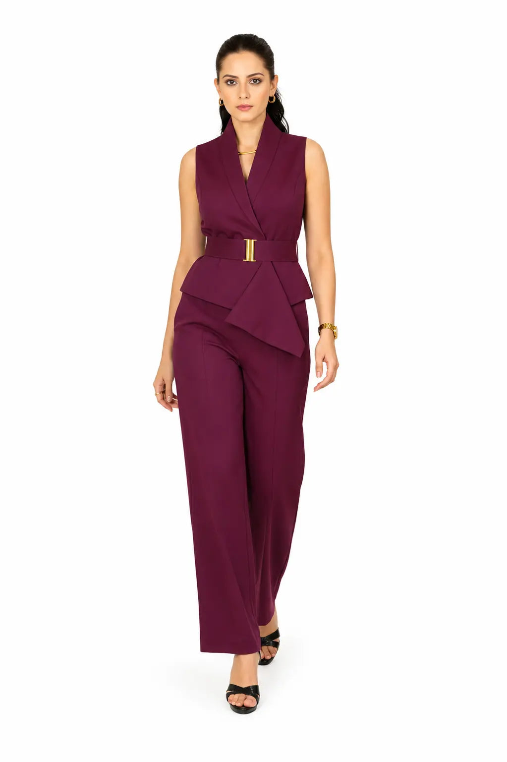 Wine Waist Coat & Trouser