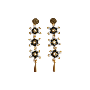 WATERFALL BLOSSOM 3 FLOWERS EARRINGS