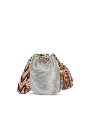 Grey Mini Wayuu Bag