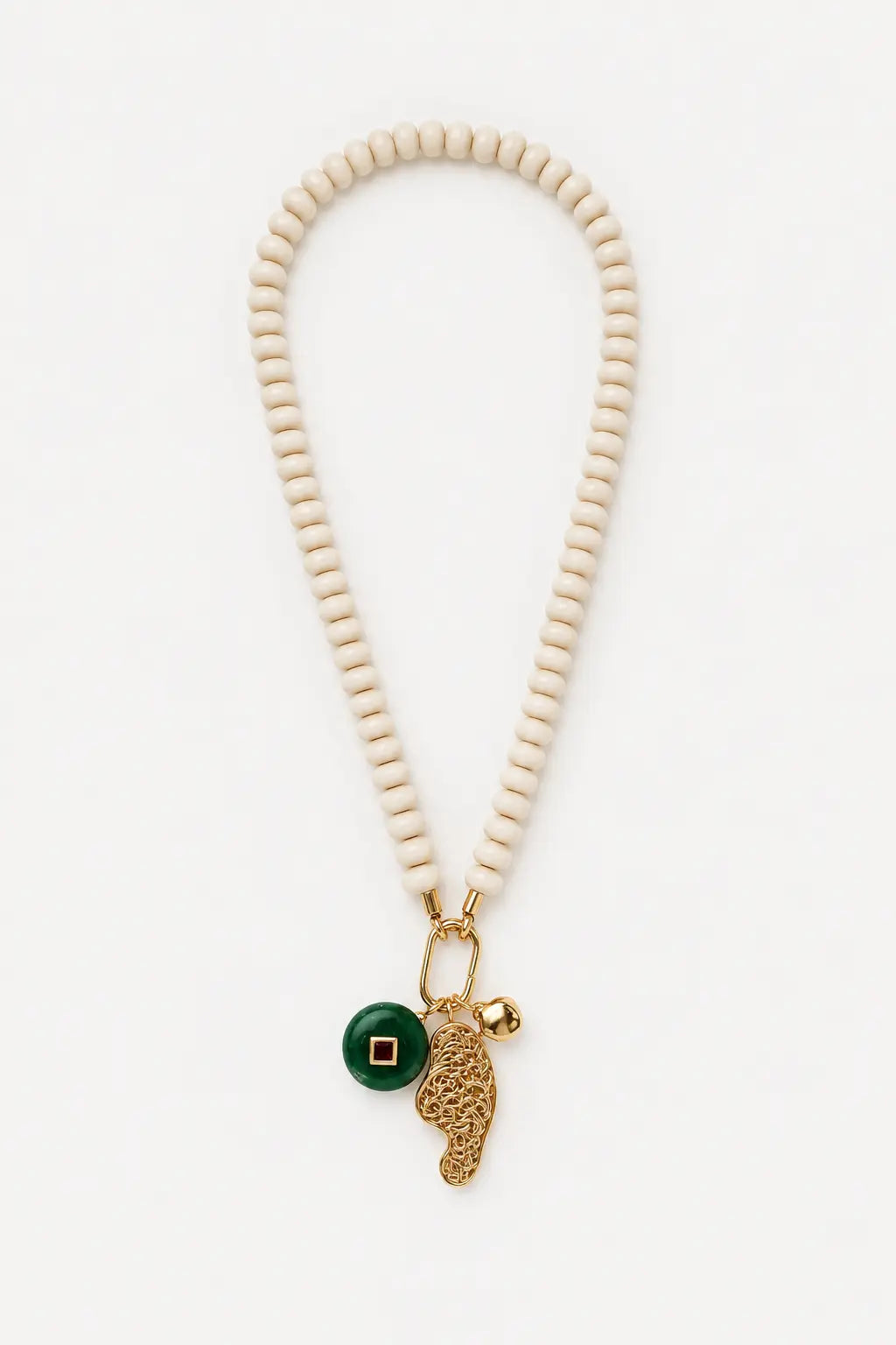 Capri Sculptural Charm Necklace