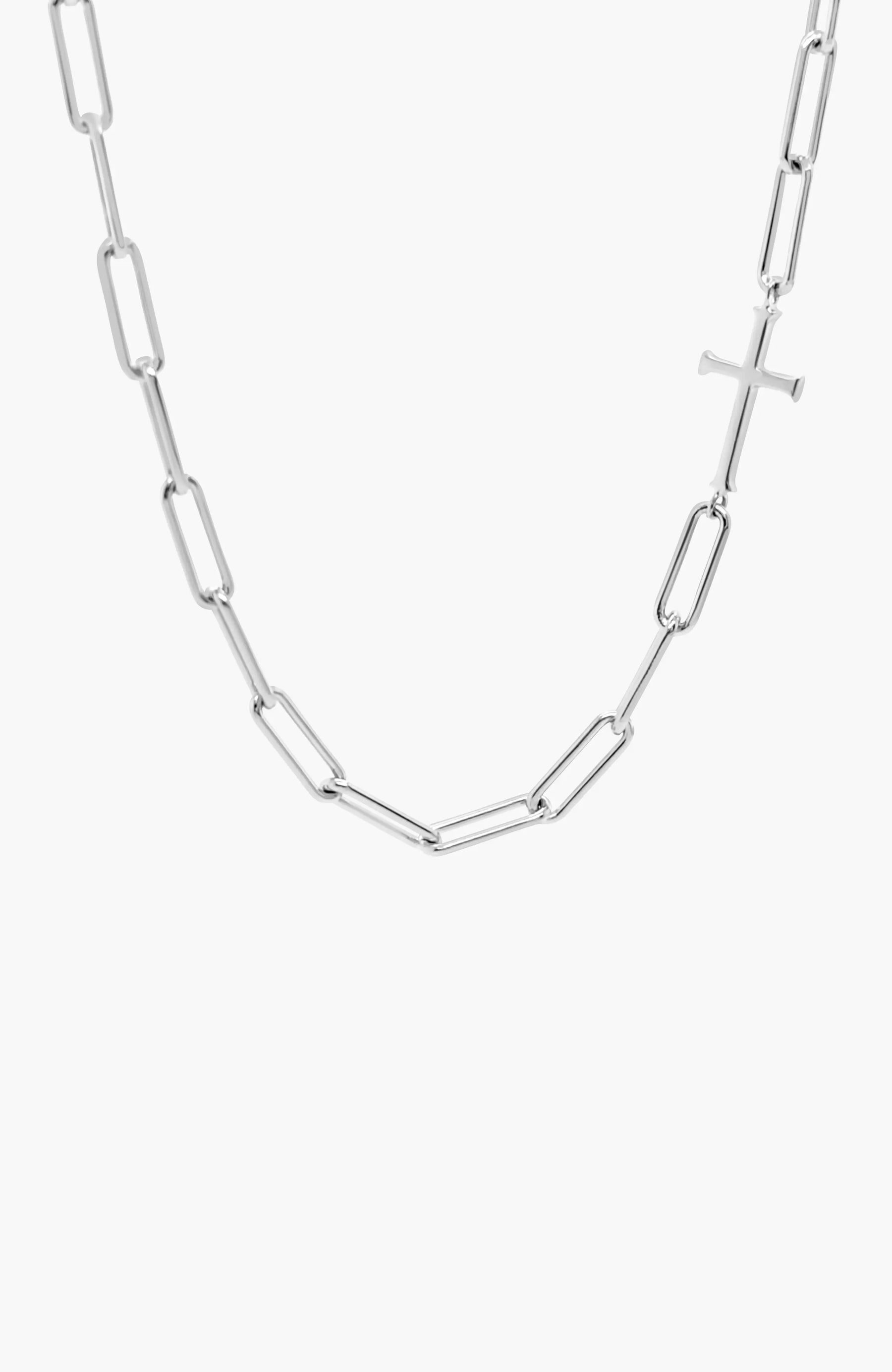 Chain Breaker Cross Necklace