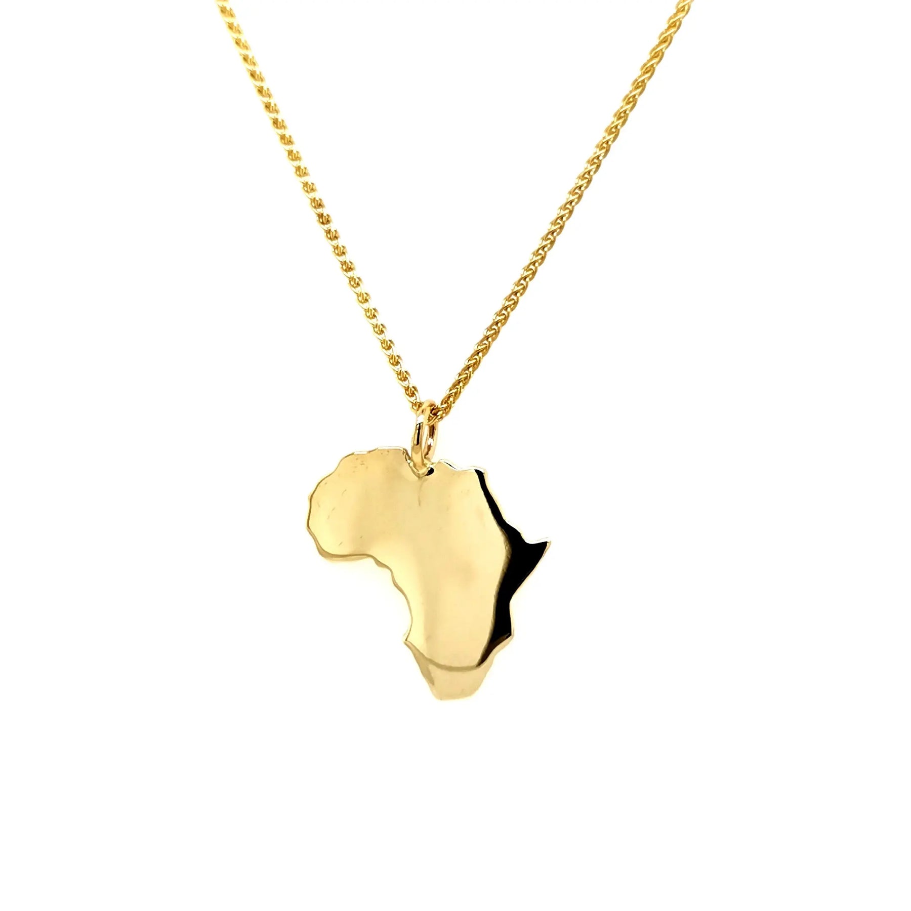 Gold Africa Pendant