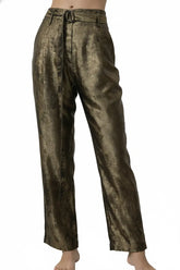 Burnt Gold High Waisted Pant