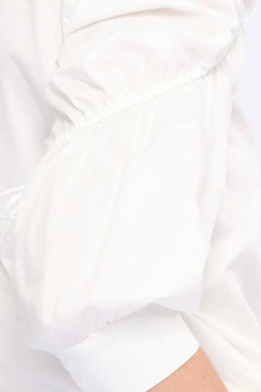 Bimba Puff Sleeve Blouse | White