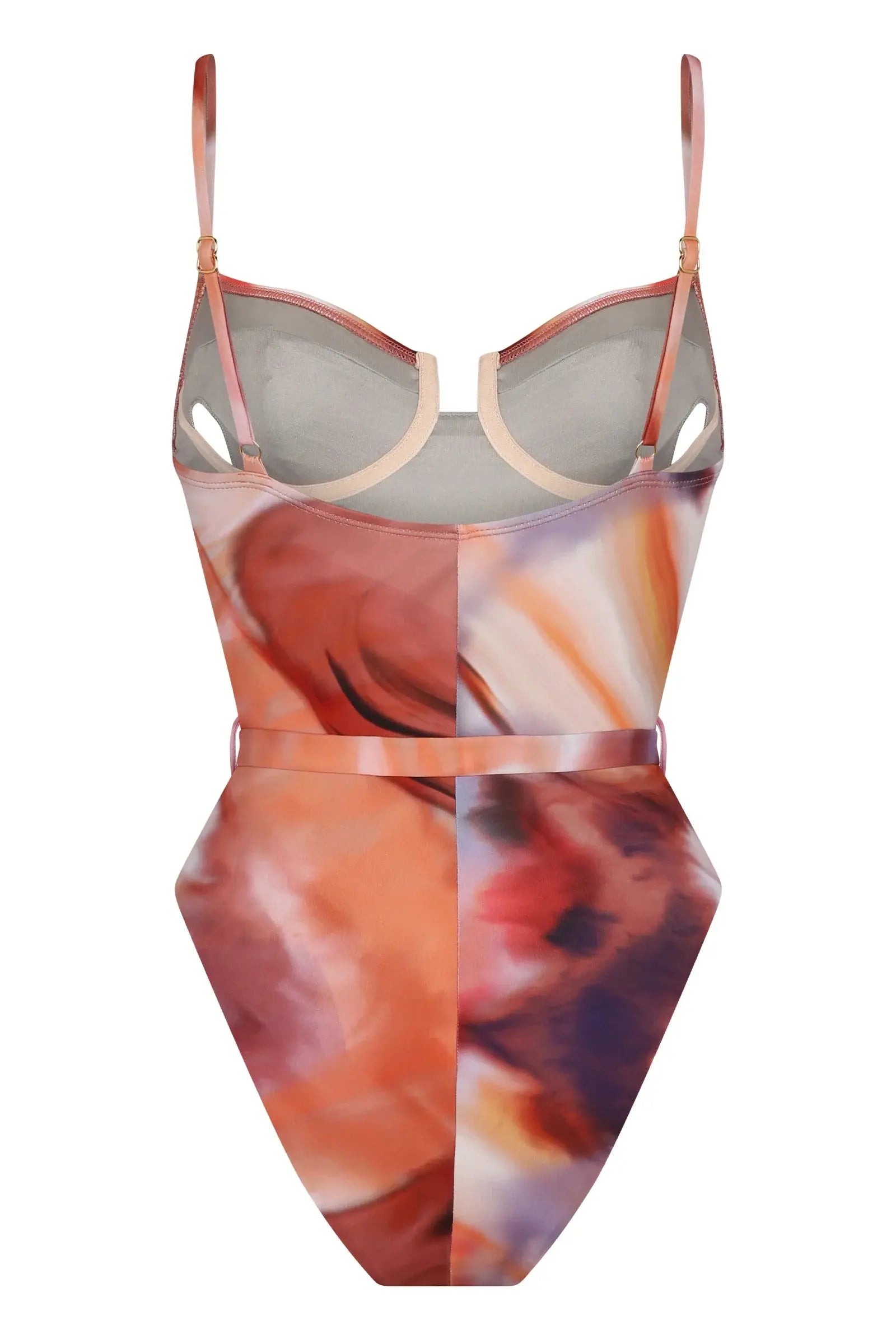 Arena One Piece Print rosa