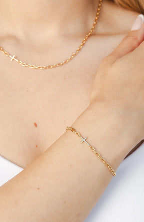 Mini Chain Breaker Cross Bracelet