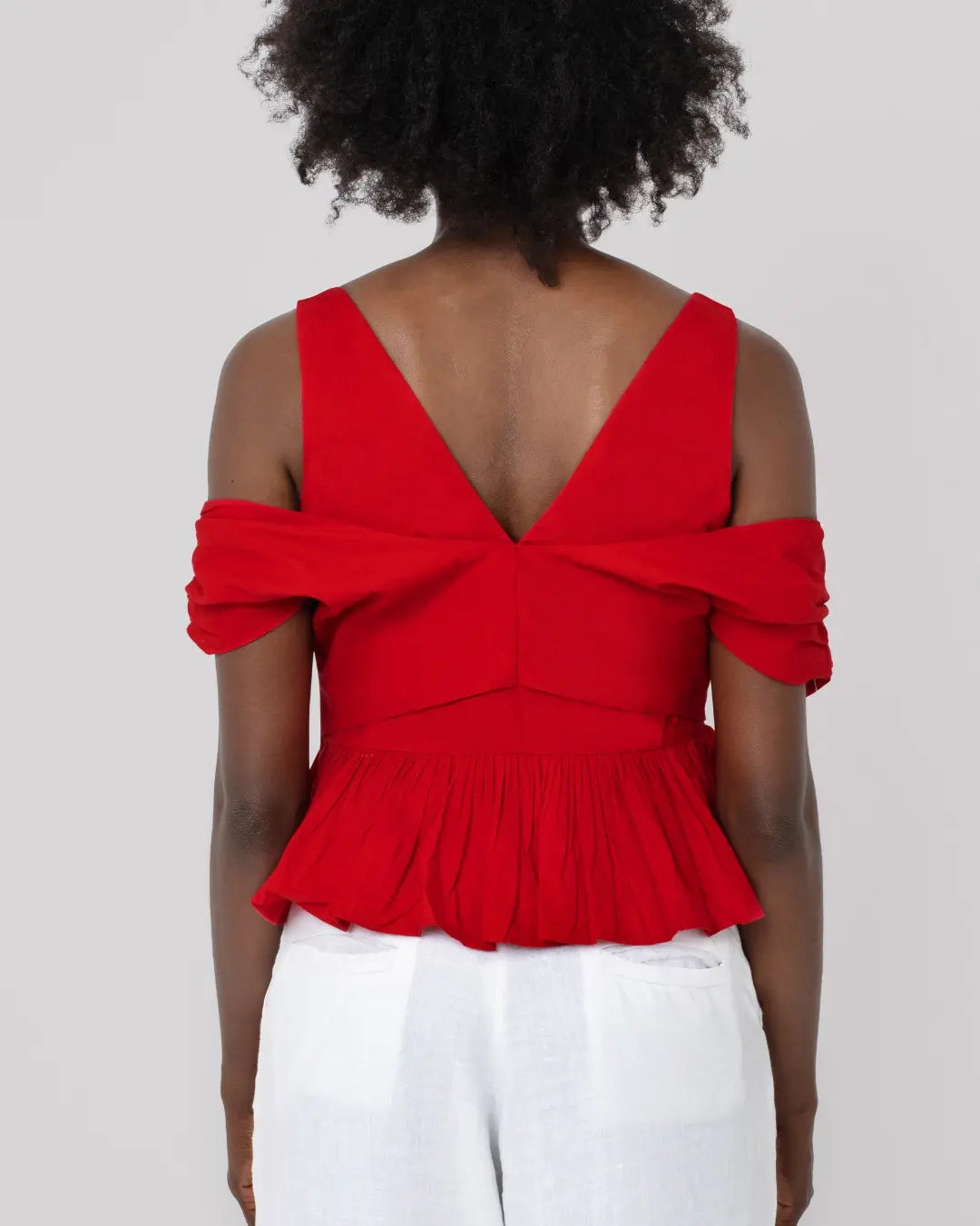 Usha Poplin Peplum Top