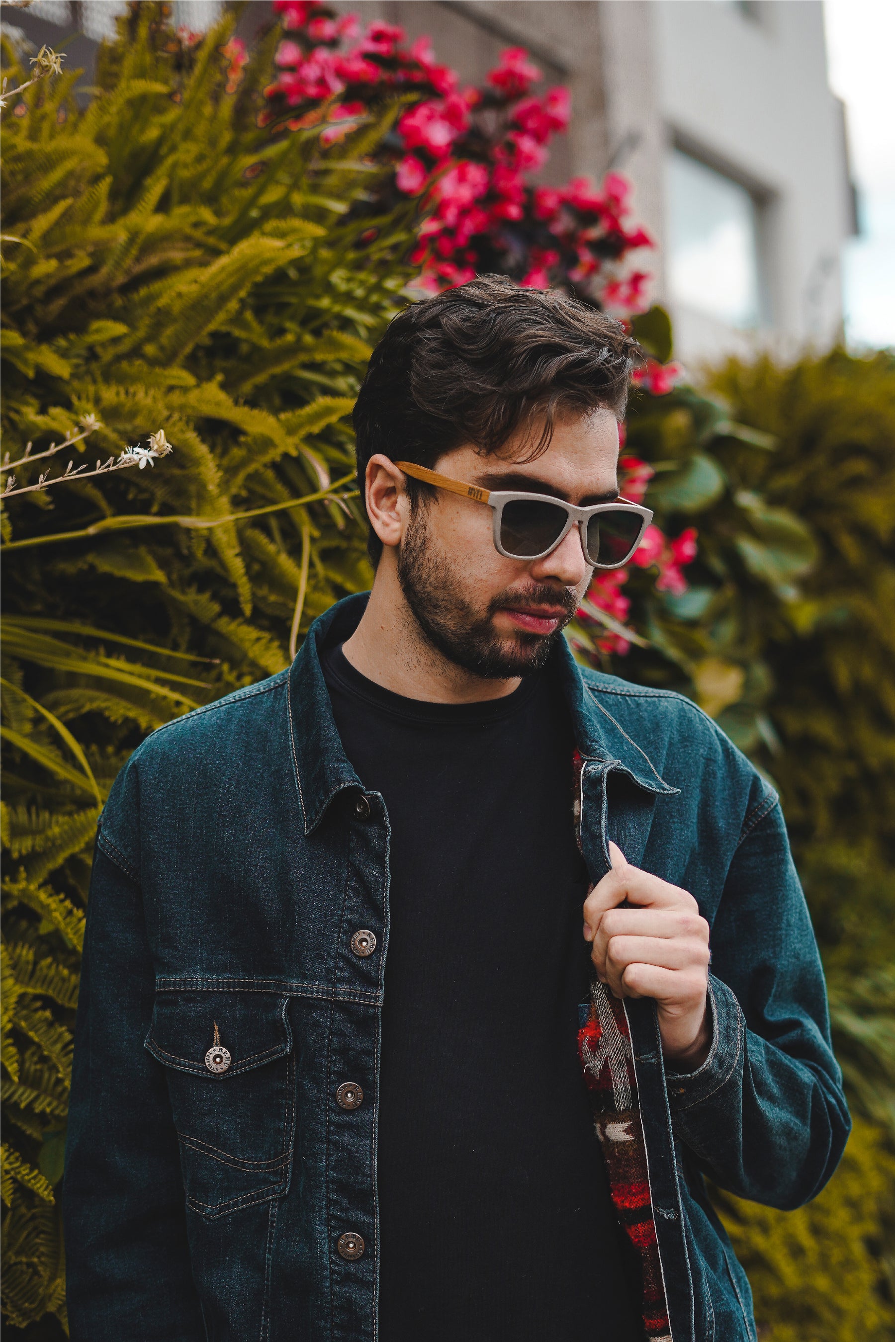 Green Fade Wooden Sunglasses - INTI